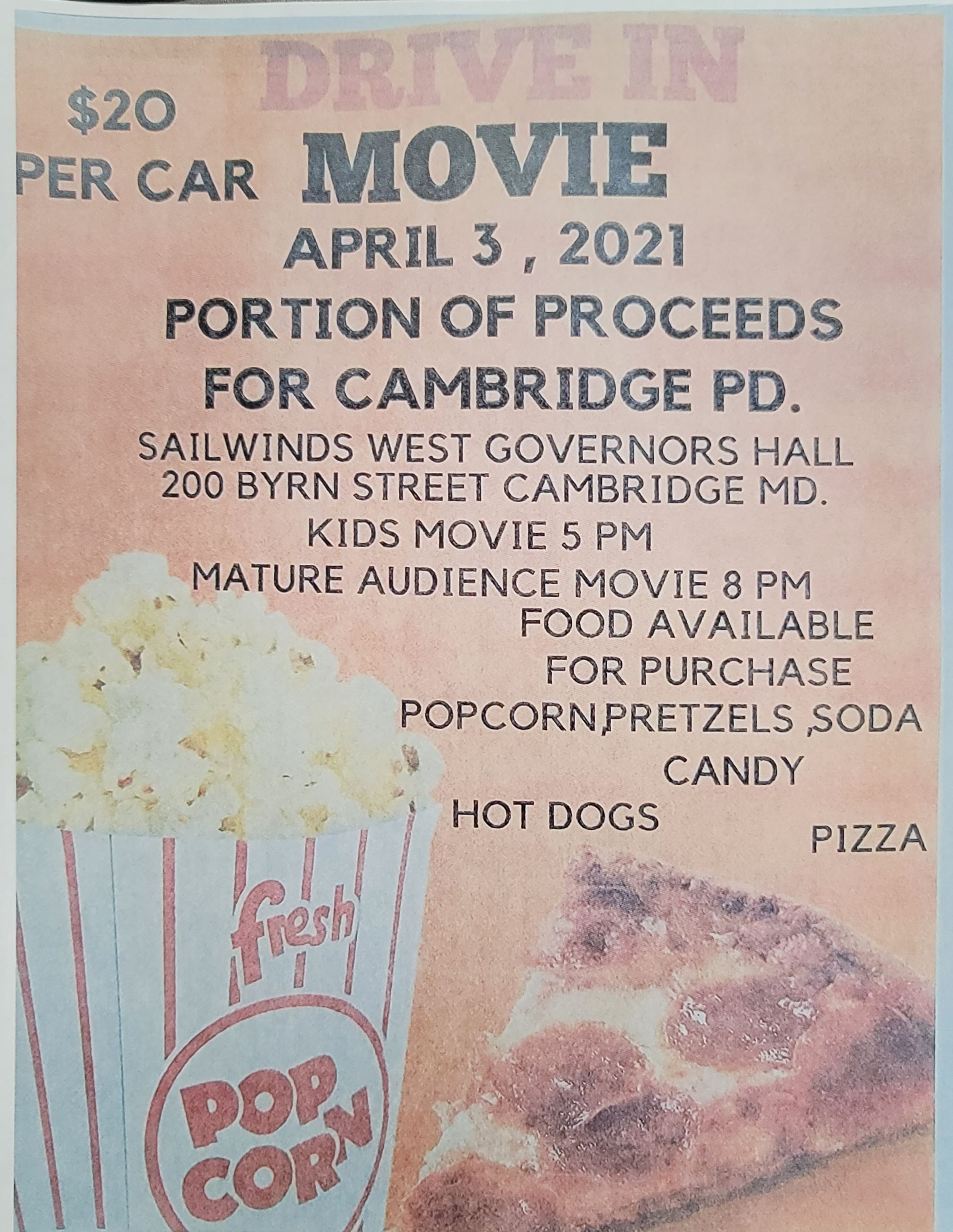 Drive-In Movie Night Poster
